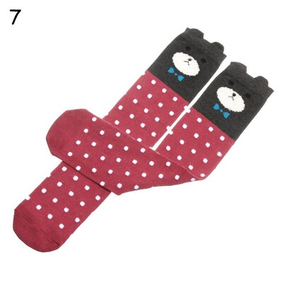 Tüdruku sokid 3-12 aastat vanad puuvillased uus suveversioon Long Tube Printsess Laste põlve sokid Laste tantsusokid