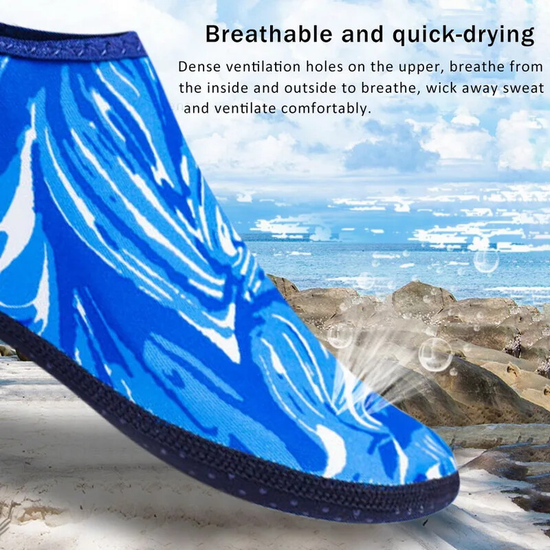 1 Poros paplūdimio kojinės vaikams Moterų vyrų nardymo plaukiojantys batai basomis kojomis greitai džiūstantys vandens banglenčių jogos pratimai Spalvingi vandens batai