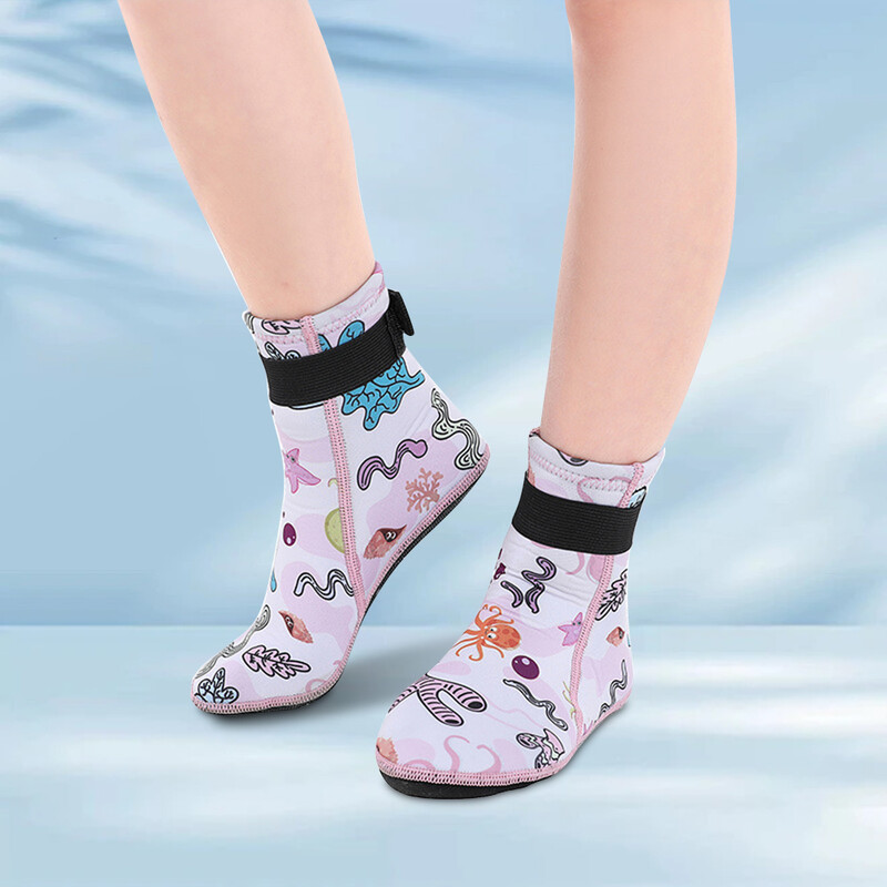 Παπούτσια κολύμβησης με αναπνευστήρα από νεοπρένιο 3 χιλιοστών για παιδιά Πτερύγια κατάδυσης Κάλτσες Παιδικές μπότες προστασίας ποδιών παραλίας Χειμερινό κολύμπι Keep Warm