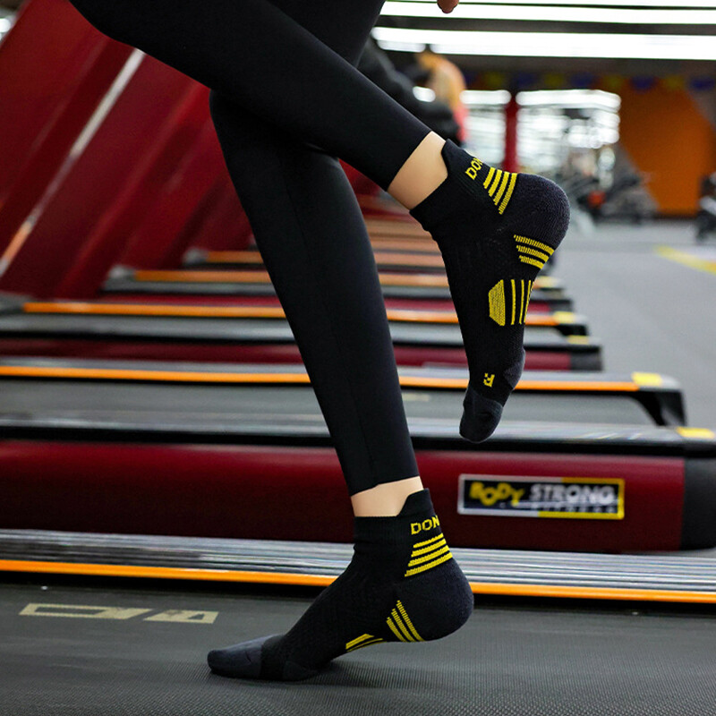 Επαγγελματική κάλτσα μαραθωνίου τρεξίματος Ανδρικά Γυναικεία Αθλητισμός Γυμναστήριο Παχύ μαξιλαράκι με κοντό σωλήνα Χαμηλή κοπή κάλτσες στον αστράγαλο