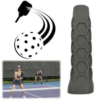 Силиконов капак на дръжката Pickleball Grip Paddle Grip Протектор на дръжката Pickleball Ръкав Силикагел Долна ръкохватка Неплъзгаща се горна ръкохватка на ракета