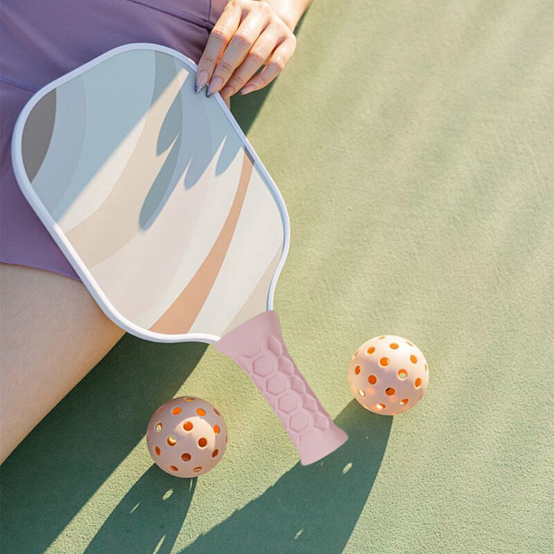 Silikoninis „Pickleball“ rankenos dangtelis irklo rankena „Pickleball“ rankenos apsauginė rankovė, silikagelio apatinė rankovė, neslystanti raketės rankena