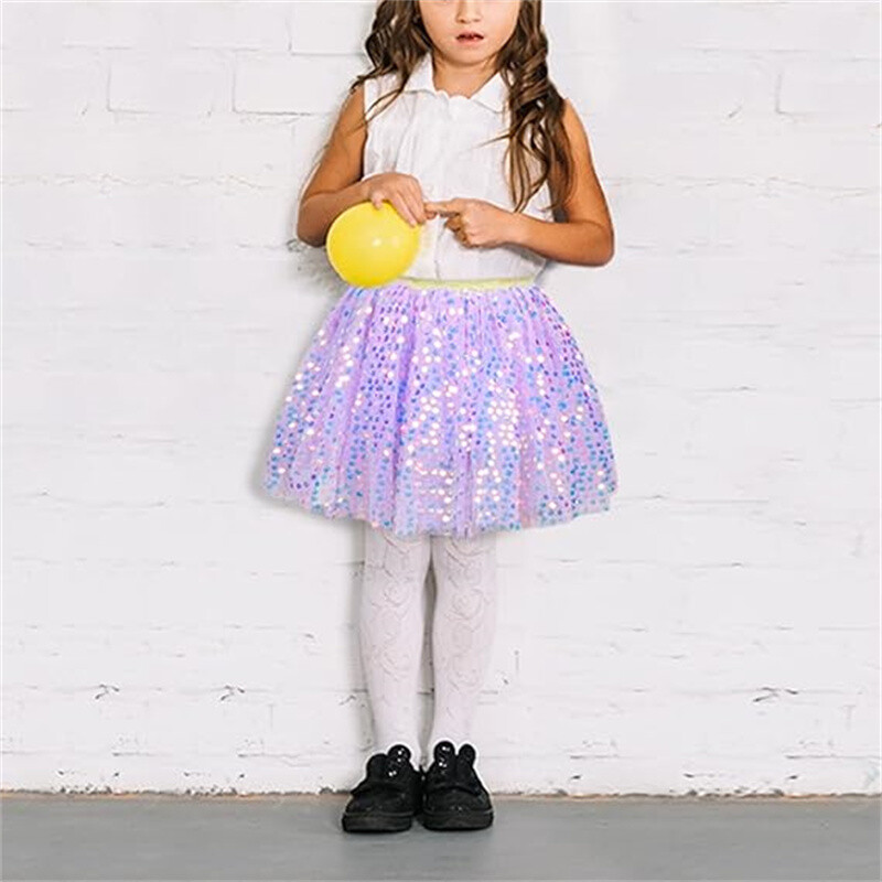 Meiteņu flitera svārki Toddler Tutu svārki Tills deju svārki Meiteņu dzimšanas dienas modes apģērbi