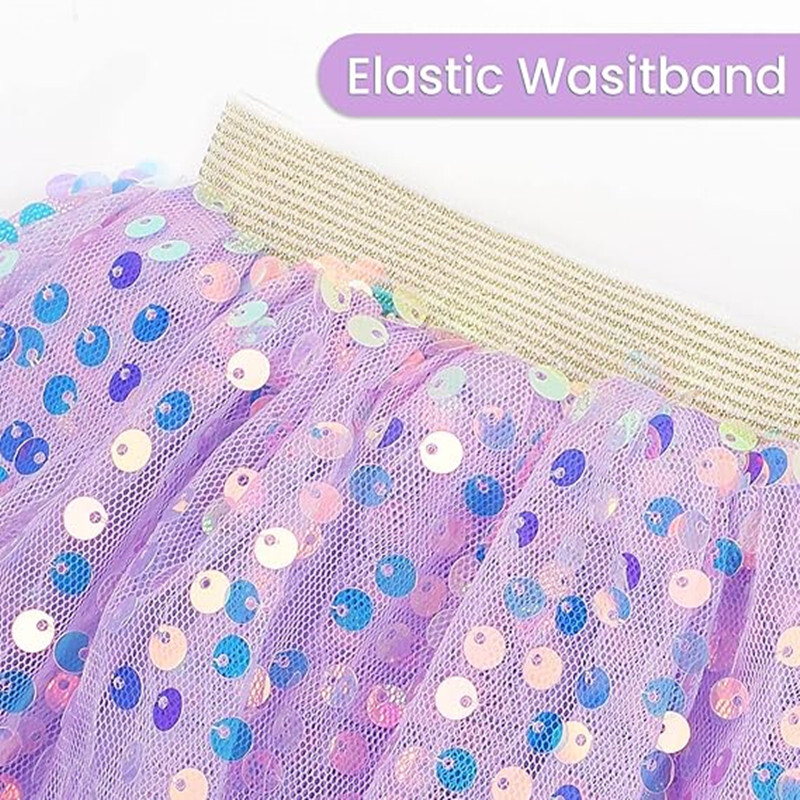 Meiteņu flitera svārki Toddler Tutu svārki Tills deju svārki Meiteņu dzimšanas dienas modes apģērbi