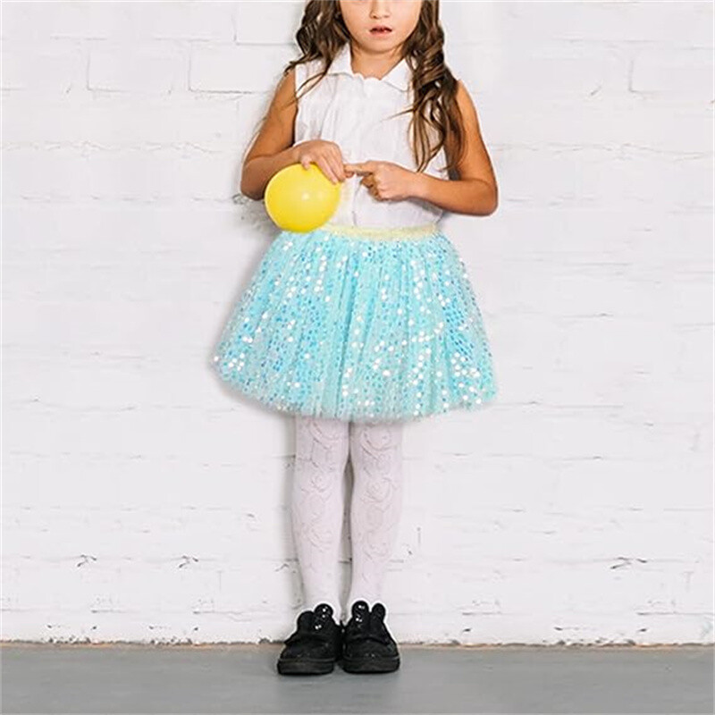 Meiteņu flitera svārki Toddler Tutu svārki Tills deju svārki Meiteņu dzimšanas dienas modes apģērbi