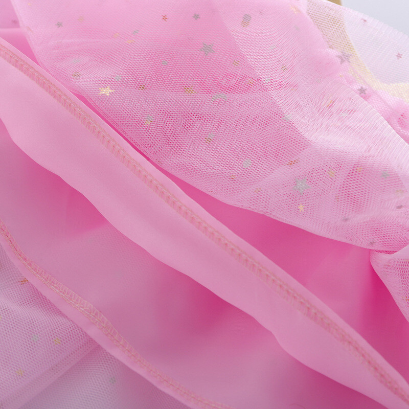 Bērnu svārki meitenēm Vasaras kokvilnas mežģīņu mazuļu mini svārki Zvaigznītes Glitter Dance Sequin Dzimšanas dienas ballītes svārki bērniem