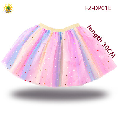 Bērnu princešu svārki meitenēm neregulāri slāņaini tilla svārki dzimšanas dienas ballīte Tutu mini svārki meitenēm rozā sniega ikdienas baleta svārki K016