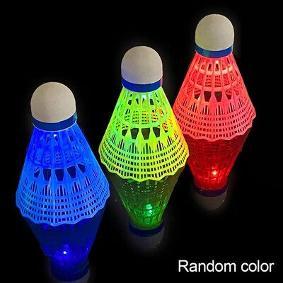 6 tk LED sulgpalli helendav plastikust sulgpalli sulgpallid värvilised valgustuspallid sporditreening sise-/välimäng