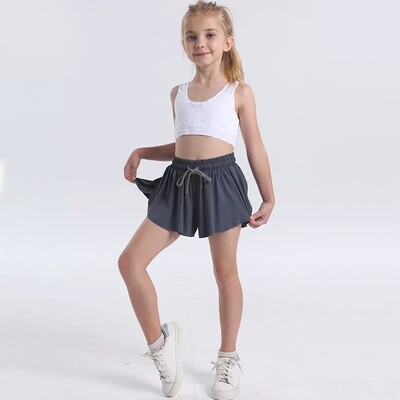 2024. gada jauna bērnu sporta kleita Amazon Explosion Vecāku un bērnu skriešanas tenisa šorti Pockettrunks Sieviešu