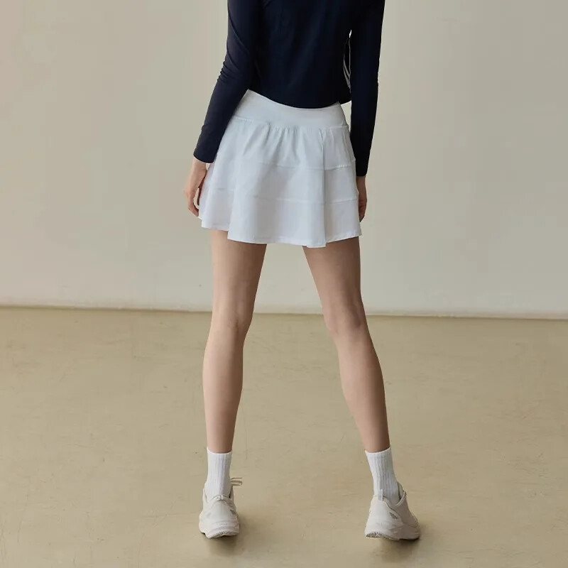 Anti-Exposure Divdaļīga Illusion Mini Kleita Sieviešu Augstas Estētikas Ikdienas Sporta Bikses Joga Apmācība Fitnesa Bikses Rudens/Ziema N