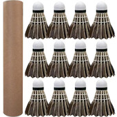 3/6/12Pcs Profesionalna badmintonska loptica za badminton od crnog guščjeg perja Bamintonska loptica za treniranje sportskog badmintona