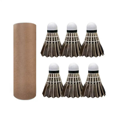 3/6/12Pcs Profesionalna badmintonska loptica za badminton od crnog guščjeg perja Bamintonska loptica za treniranje sportskog badmintona