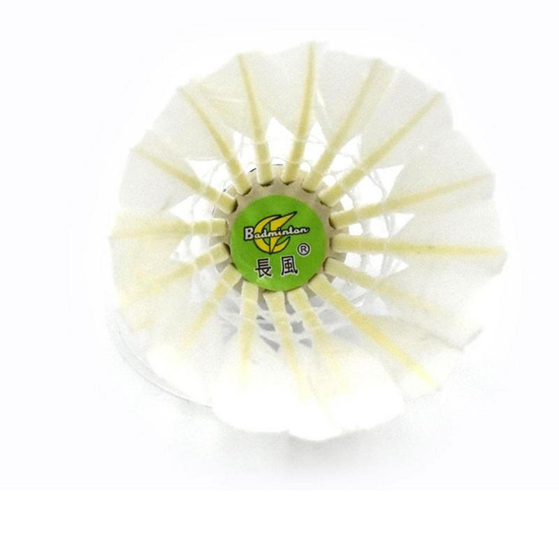 12 vnt/sl. Badmintono natūralių ančių plunksnų kamuoliukai Treniruoklis badmintonui baltos plunksnos, skirtas sporto treniruočių įrangai