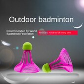 6 Pack Outdoor Bádminton Bedminton Reket Shuttlecock Sulgpall Shuttlecocks Sport Meelelahutus Goose Down Shuttlecock Red