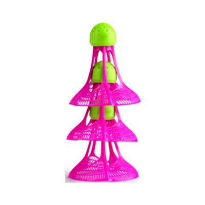 6 Pack Outdoor Bádminton Bedminton Reket Shuttlecock Sulgpall Shuttlecocks Sport Meelelahutus Goose Down Shuttlecock Red