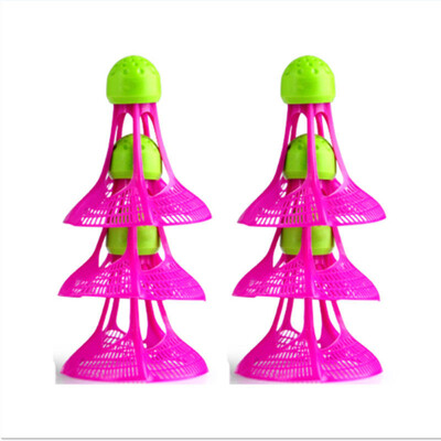 6 Pack Outdoor Bádminton Bedminton Reket Shuttlecock Sulgpall Shuttlecocks Sport Meelelahutus Goose Down Shuttlecock Red