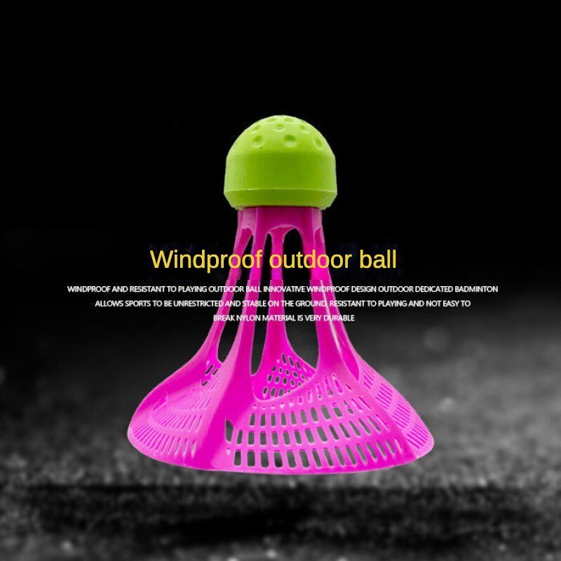 6 Pack Outdoor Bádminton Bedminton Reket Shuttlecock Sulgpall Shuttlecocks Sport Meelelahutus Goose Down Shuttlecock Red