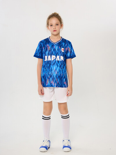 Suruida Japonia tricouri de fotbal pentru copii 24/25 costum nou respirabil pentru copii Îmbrăcăminte sport băieți fete uniforme japoneză de antrenament