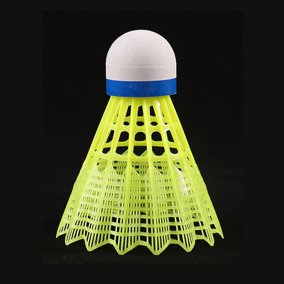 6db/szett Nylon Shuttlecock asztali rost golyós fej, kerek gyapjú stílusú műanyag tollaslabda kültéri edzésekhez, tartós