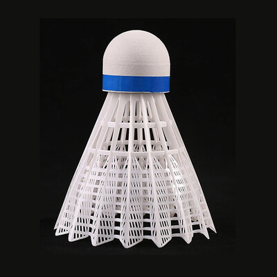 6db/szett Nylon Shuttlecock asztali rost golyós fej, kerek gyapjú stílusú műanyag tollaslabda kültéri edzésekhez, tartós