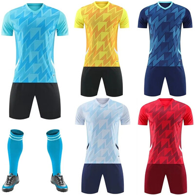 Copii Școală Fotbal Sport Set Tricou și Pantaloni Scurt Studenți Fotbal Antrenament Meci Uniforma Personalizat Nume Echipă Număr Logo Cămașă Bărbați