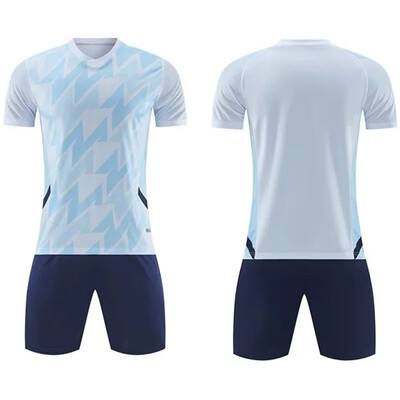 Dječji školski nogometni sportski set Dresovi i kratke hlače Studentska nogometna uniforma za trening utakmice Prilagođeno ime tima Broj logotipa Muška majica