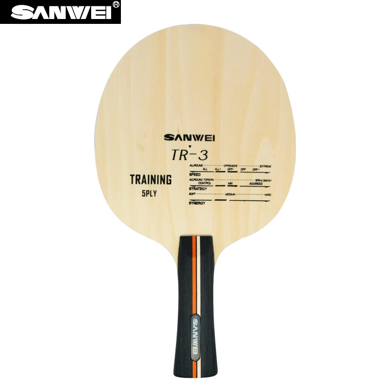Γνήσιο SANWEI TR-3 Πινγκ πονγκ, προπόνηση ρακέτας με λεπίδες 5 πτυχών ξύλου Allround TR 3 TR3 κουπί για πινγκ πονγκ