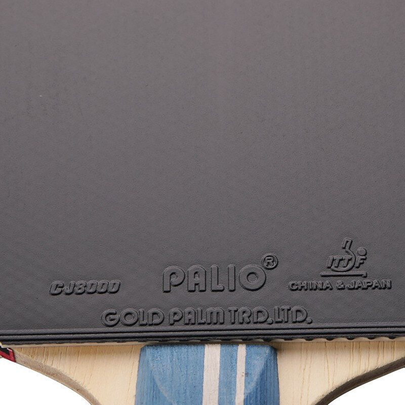 Originalni reket za stolni tenis PALIO 2 Stars s CJ8000 gumenom omčom, napadačka palica za ping pong s torbom