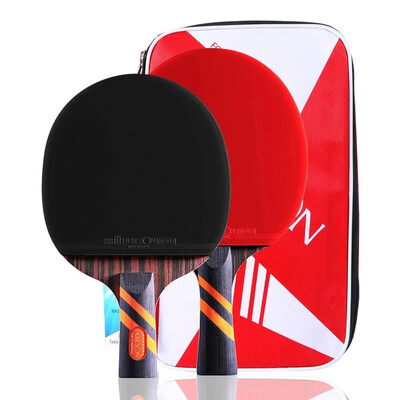 Profesionalni reket za stolni tenis s 8 zvjezdica Površina od oraha 5 šperploča + 2 unutarnja karbonska vesla za stolni tenis 2 kom/set za stolni tenis za odrasle