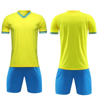 Nogometni dresovi od 100% poliestera brzo sušeće mrežaste tkanine Prozračni elastični dječji nogometni setovi Profesionalne prilagođene dječje uniforme