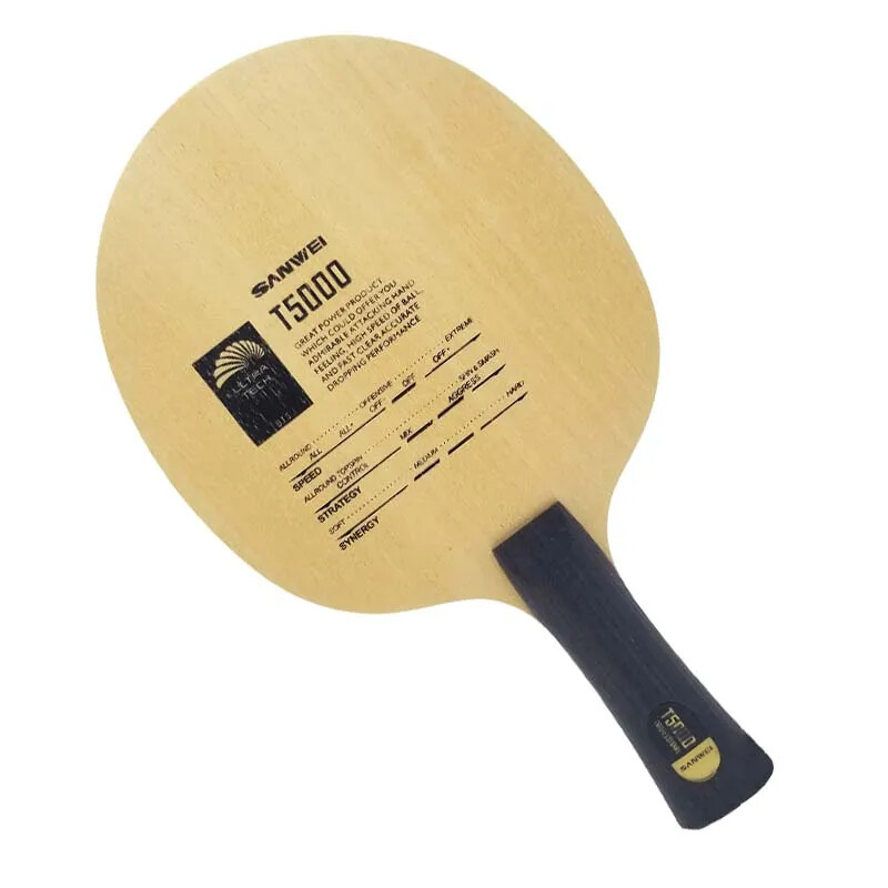 Originalni reket za stolni tenis SANWEI T5000 CARBON (5+2 Carbon) T-5000 Ping Pong Paddle