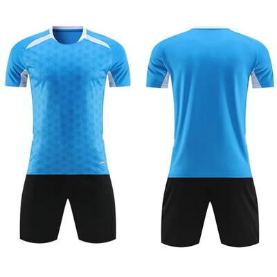 Värskenda Kids Youth Futball Jerseys Kit Täiskasvanute jalgpalli treeningkostüüm 100% polüester kiiresti kuivav võrkkangas Parandage oma jõudlust