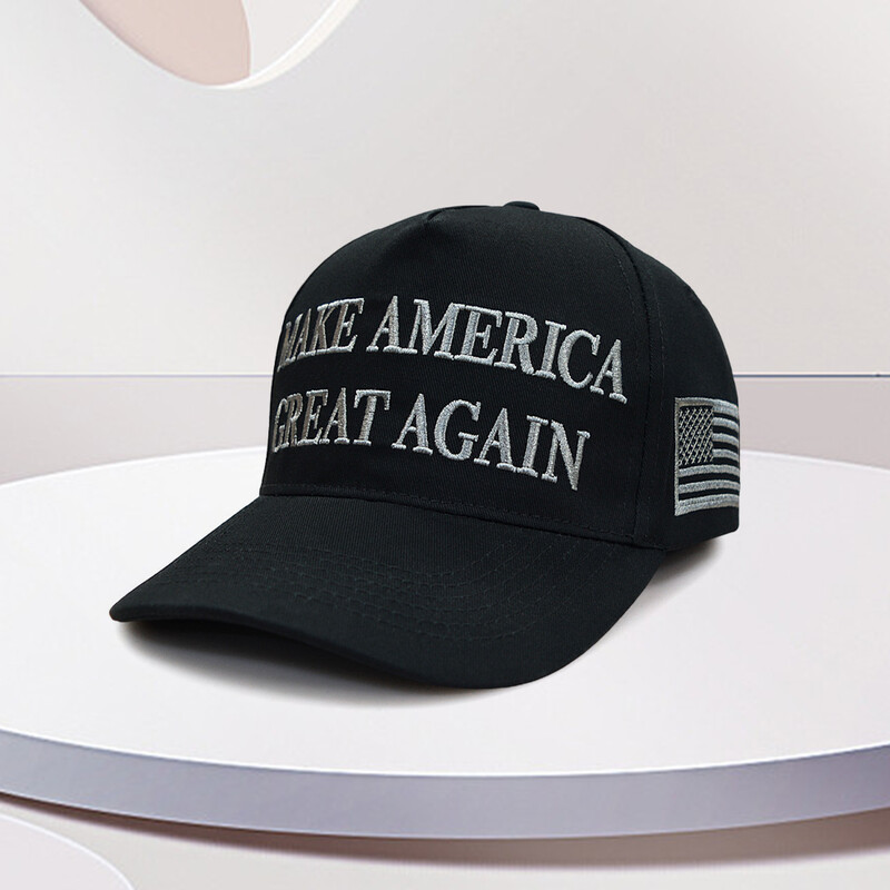 Tamni MAGA šešir, crni MAGA šešir Trump Hats Never Surrender All Black 45/47th USA Vez, podesiva Muskova bejzbolska kapa