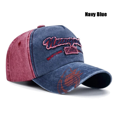 Potpuno novih dostupnih 6 boja, modna uniseks isprana zakrpa s 3D vezom, bejzbol kapa