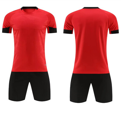 Bērnu sporta futbola komplekti Apģērbi Modes Dizains Futbols Pielāgots Sublimācijas Apdrukāts Futbola krekls