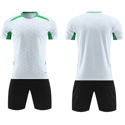 Vienkrāsains bērnu futbola formas komplekts, pilns futbola formas tērpu komplekts, pielāgots jauniešu futbola krekls