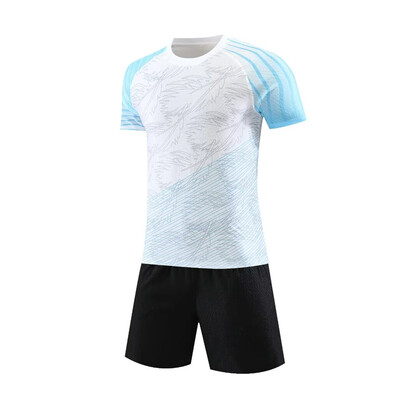 jauns 24 25 zēns meitene 9019 Fani Futbola krekls vīriešiem un bērniem mājās spēles futbols krekliņi komplekti ar īsām piedurknēm formas treniņu apģērbs