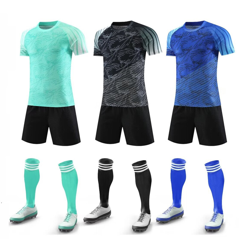 jauns 24 25 zēns meitene 9019 Fani Futbola krekls vīriešiem un bērniem mājās spēles futbols krekliņi komplekti ar īsām piedurknēm formas treniņu apģērbs