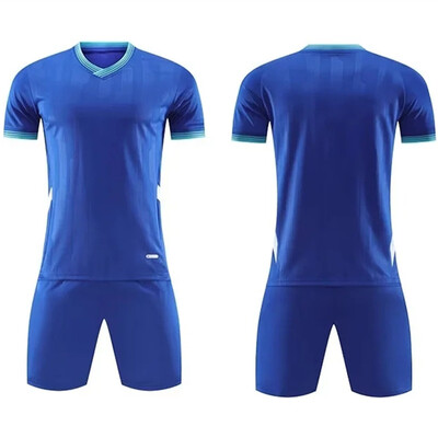Taizemes kvalitātes komandas bērnu futbola treniņu formastērps Lēti futbola komplekti Tukšs sporta futbola tērps pielāgots futbola krekls