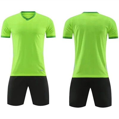 Taizemes kvalitātes komandas bērnu futbola treniņu formastērps Lēti futbola komplekti Tukšs sporta futbola tērps pielāgots futbola krekls