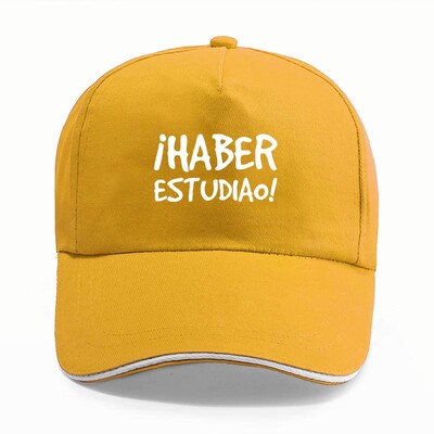 Изучихте бейзболна шапка Забавни испански поговорки Фраза Шапки за подаръци за мъже Унисекс Ежедневни шапки Y2k