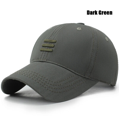 Nova modna mekana bejzbol kapa u 4 boje za sport na otvorenom, ležerni pamučni šešir za muškarce i žene Dizajn tatine kape s tri prečke