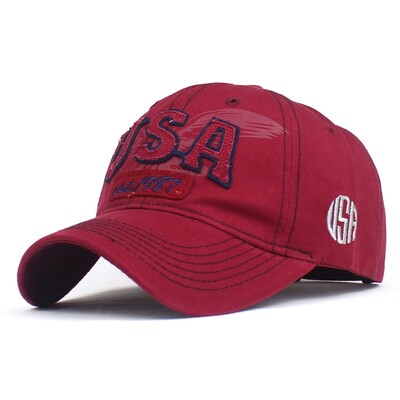 Памучна бейзболна шапка - ретро измит стил, регулируема унисекс шапка, идеална слънцезащита за дейности на открито, буквен печат Des