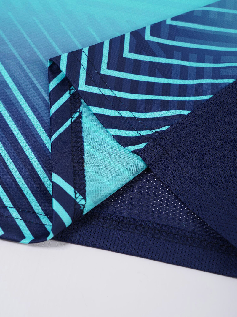 Bērnu zēnu sporta krekls T-krekls Svītras Gradients Futbola Džērsija Ātri žūstošs Elpojošs Atlētisks Tops Treniņam Treniņam Skriešanai