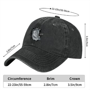 Wild Wolf Πολύχρωμο καπέλο Peaked Γυναικείο καπέλο AWOO Baby Personalized Visor Protection Kaps