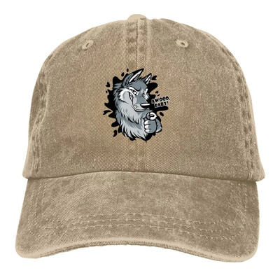 Многоцветна шапка Wild Wolf Дамска шапка с връх AWOO Бебешки персонализирани защитни шапки за козирка