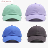 Vyrų moterų beisbolo kepurė 17 spalvų Reguliuojama Unisex Pavasaris Vasara Tėčio sunkvežimio skrybėlė Vienspalvė Klasikinė Paprasta Skrybėlės nuo saulės