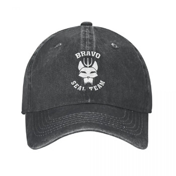 Seals Team Baseball Cap Δημοφιλείς σειρές Skate Adjustable Washed Trucker Hat Ανδρικά Κομψά casual Washed Caps Baseball