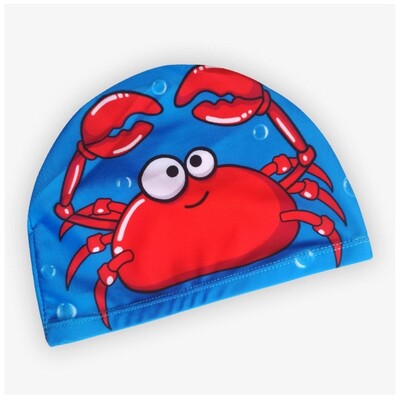 Jauka, jauka multfilma bērnu peldcepure Ērta ūdensnecaurlaidīga bērnu peldcepures raksta multfilma mazuļa ausu aizsargs Calico peldcepure