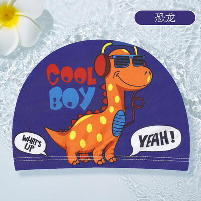 PU pārklājums multfilmu bērnu peldcepure 1-7 gadus veciem zēniem meitenēm Elestic peldcepure duša pludmales baseina piederumi